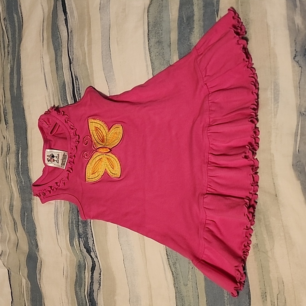 Butterfly dress pink size 4t girlfriends by anitag ..